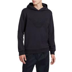 Emporio Armani Felpa Cappuccio Uomo Cotone Blu tg XXXL Aquil