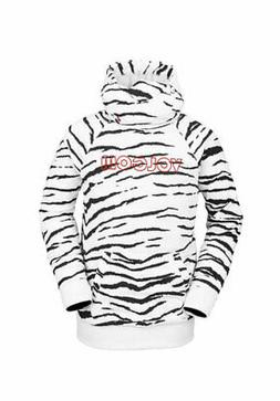 FELPA CAPPUCCIO UOMO VOLCOM HYDRO RIDING HOODIE WHITE TIGER