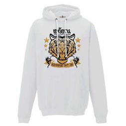 Felpa Cappuccio Uomo Muay Thai Be The Warrior Lottatori Tigr