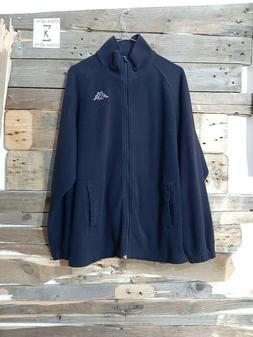 KAPPA FELPA CARDIGAN JACKET SWEATER SWEATSHIRT UOMO MAN BLU 