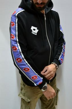 LOTTO - Felpa Casual Uomo Donna Unisex Aperta Con Cappuccio 