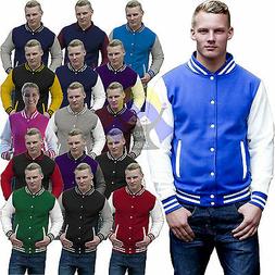 Felpa COLLEGE AWDis Giacca Americana UNISEX Varsity Jacket B