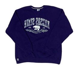 Felpa Vintage College Kansas Taglia L