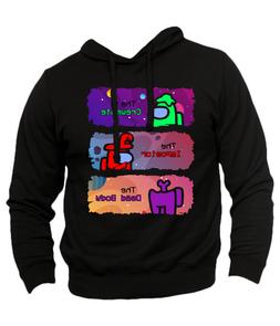 Felpa con Cappuccio Among Us Impostore Compagno di Squadra G