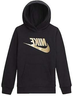NIKE FELPA CON CAPPUCCIO BAMBINO NERA 86G703G0G