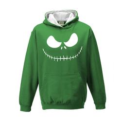 FELPA CON CAPPUCCIO BAMBINO REGALO DIVERTENTE HALLOWEEN Jack