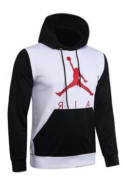 Felpa Air Jordan con Cappuccio, Bianca, M, Nuova 