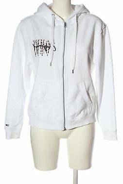 TOMMY JEANS Felpa con cappuccio bianco caratteri ricamati st