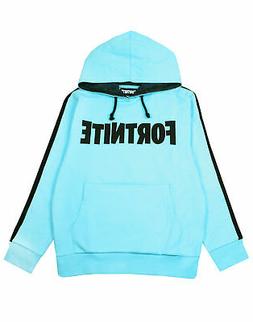 Felpa con cappuccio blu per ragazzi con logo Fortnite Felpa 