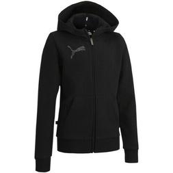 Felpa con cappuccio da bambina Puma KA Full-Zip 583291 01 ne
