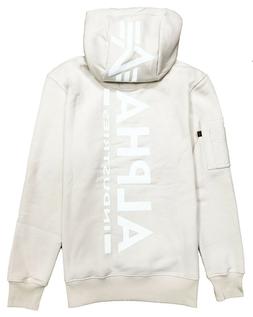 Alpha Industries Felpa con Cappuccio da Uomo Back Stampa Jet
