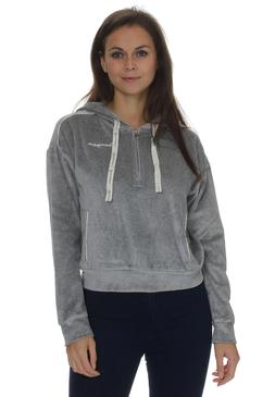 Champion Felpa con Cappuccio Donna 113257 F20 EM006 Oxgm Gri
