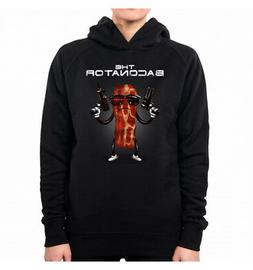 FELPA CON CAPPUCCIO DONNA BACONATOR TERMINATOR IRONIC HAMBUR