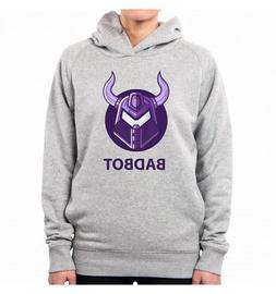 felpa con cappuccio donna badbot robot anime