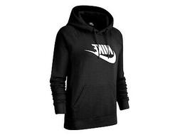 FELPA CON CAPPUCCIO DONNA NIKE  BV4126 010  W NSW ESSNTL HOO