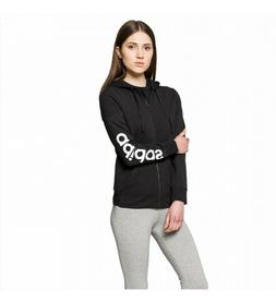 Felpa con Cappuccio Donna adidas Essentials Linear Full Zip 