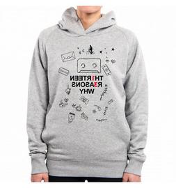 FELPA CON CAPPUCCIO DONNA ICONS 13 REASONS WHY TREDICI PD161