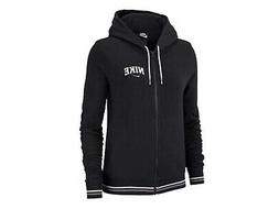 FELPA CON CAPPUCCIO DONNA NIKE INVERNO BV3984 010  HOODIE FZ
