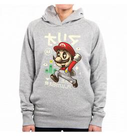FELPA CON CAPPUCCIO DONNA KAWAII RED PLUMBER VT0081A PACDESI