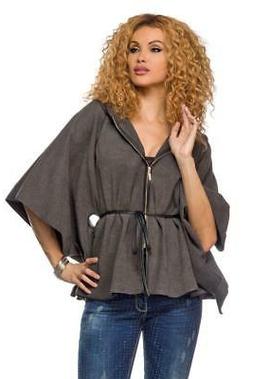 Felpa con cappuccio DONNA mantella invernale poncho cappucci