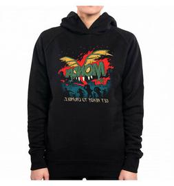 FELPA CON CAPPUCCIO DONNA MONDAY MAYHEM ZOMBIES HORROR VT003