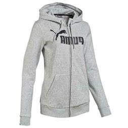 Felpa con cappuccio donna ragazzo Puma 838414 04 grigio nero