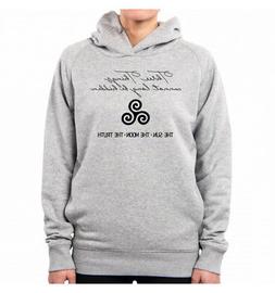 FELPA CON CAPPUCCIO DONNA TEEN WOLF ALPHA THE SUN MOON TRUTH