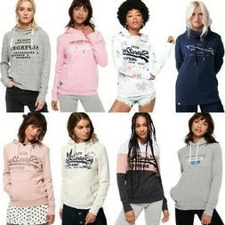 Superdry Felpa con Cappuccio Donna Top Stili Assortiti
