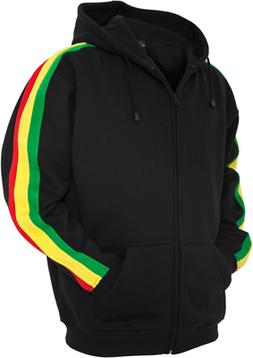Urban Classics Felpa con Cappuccio e Zip Rasta / Bambini