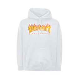 Thrasher Felpa con Cappuccio Fiamma 