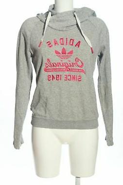 ADIDAS Felpa con cappuccio grigio chiaro-rosa puntinato stil