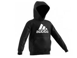 FELPA CON CAPPUCCIO JUNIOR ADIDAS INVERNO BP8779  YB LOGO HO
