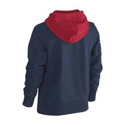 Felpa con cappuccio kids NIKE SptCas in tessuto blu 481376-4