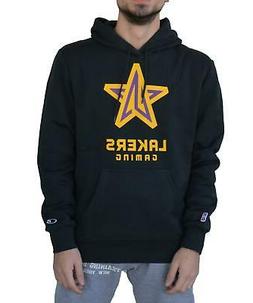 CHAMPION FELPA CON CAPPUCCIO LAKERS UOMO NERA 214840ES510