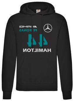 Felpa con cappuccio Lewis Hamilton Mercedes Formula Uno Insp