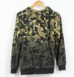 Adidas Felpa con Cappuccio Maglione Motivo Mimetico Uomo Tag