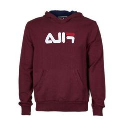 Felpa con cappuccio Ragazzo Fila Classic Logo Burgundy Codic