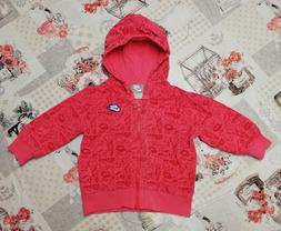 Felpa Nike con cappuccio - rosa con fantasia bordeaux - tagl