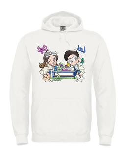 Felpa con cappuccio SOFI E LUI dei me bambino contro bambina