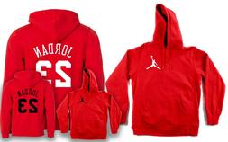 FELPA con cappuccio stampa JORDAN 23 nome numero rossa baske