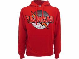 BIG BANG THEORY felpa con cappuccio ufficiale rossa logo BAZ