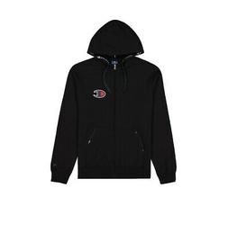 Felpa con cappuccio uomo CHAMPION in tessuto nero 213410-KK0