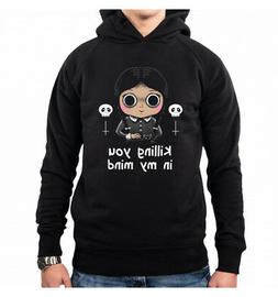 FELPA CON CAPPUCCIO UOMO KILLING YOU IN MY MIND ADDAMS FAMIL