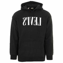 felpa con cappuccio uomo levis nera invernale maglia con cap