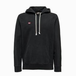 felpa con cappuccio uomo levis nera invernale maglia con cap