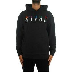 felpa con cappuccio uomo levis nera invernale maglia con cap
