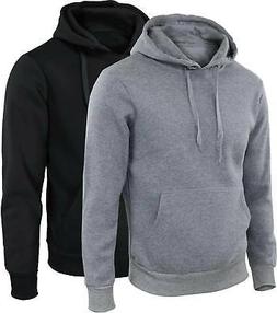 Felpa con Cappuccio Uomo Maglia Sportiva Tinta Unita Casual 
