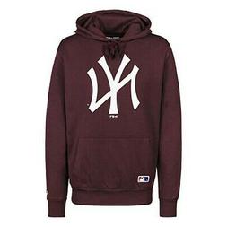 Felpa con Cappuccio Uomo New Era TEAM LOGO HOODY Rosso grana