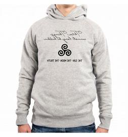 FELPA CON CAPPUCCIO UOMO TEEN WOLF ALPHA THE SUN MOON TRUTH 