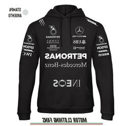 FELPA con stampa Fluo Argento Scuderia MERCEDES team, Formul